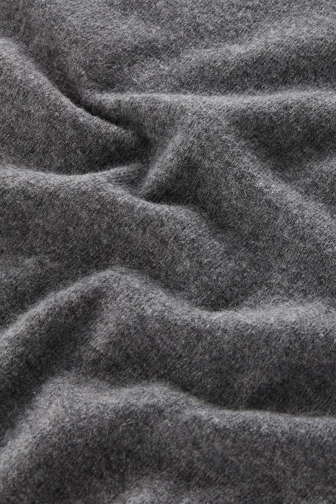 Woolrich Long-Sleeved Polo Shirt in Merino Wool Blend - Men - Gray 4