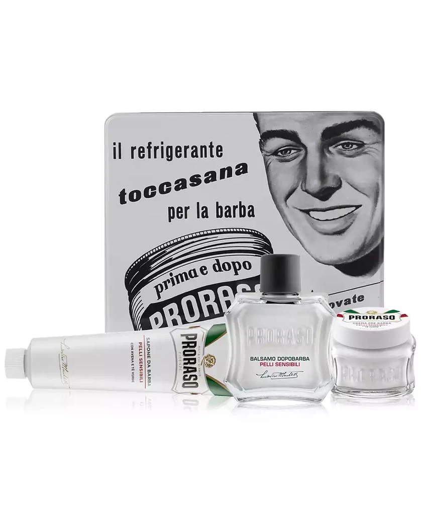 Proraso 4-Pc. Vintage Toccasana Tin Gift Set - Sensitive Skin Formula 1