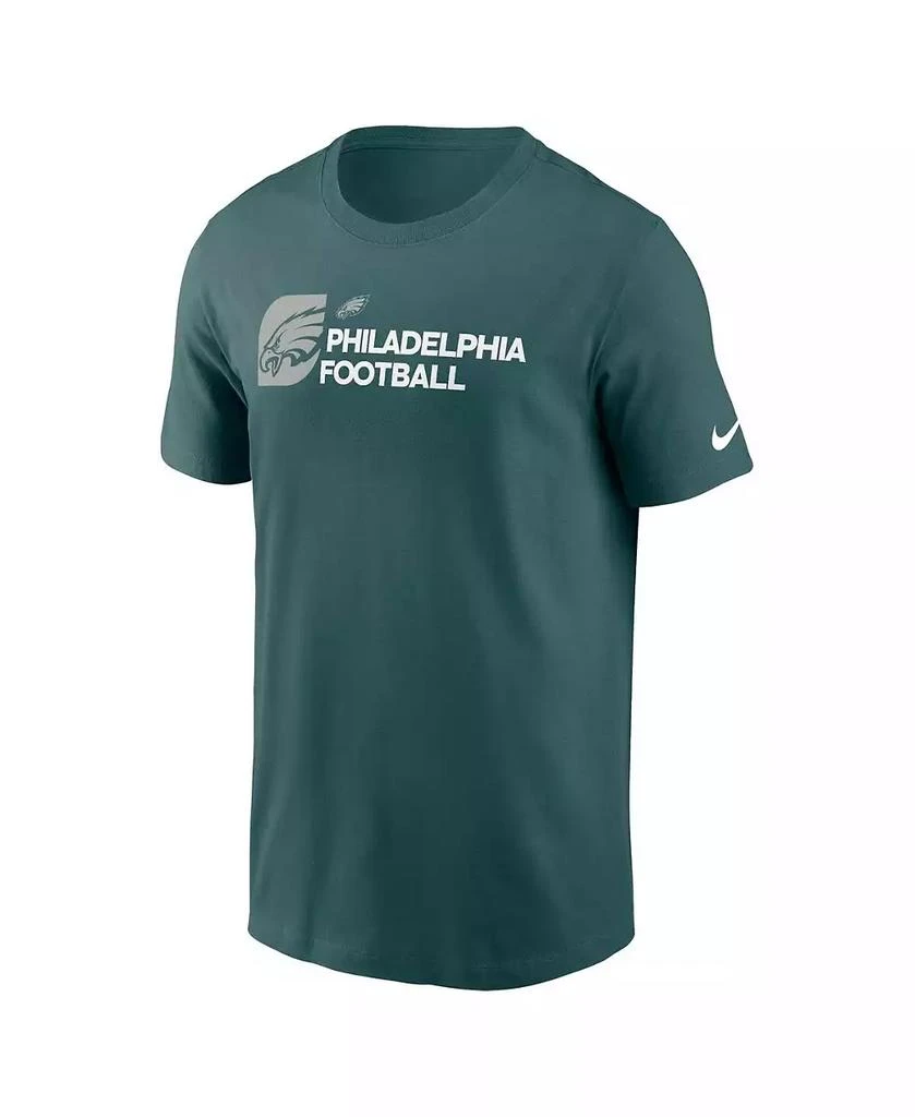 NIKE Men's Midnight Green Philadelphia Eagles Outline T-Shirt 3