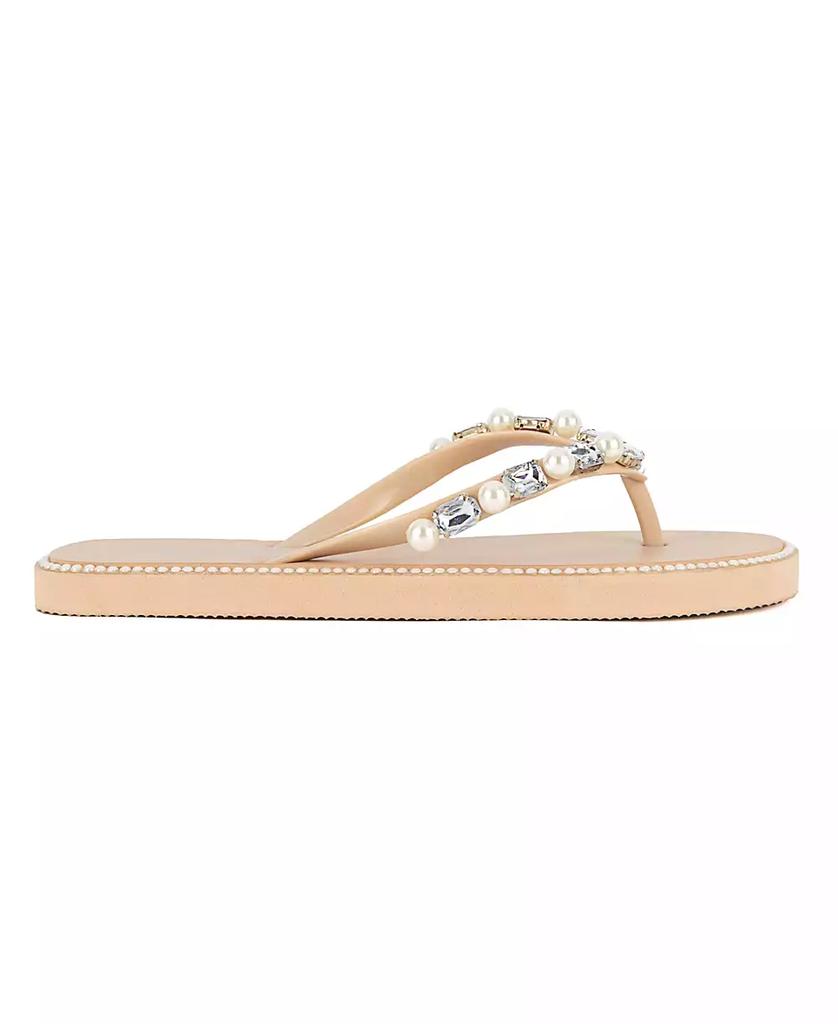Juicy Couture Women's Sade 2 Embellished Flip Flop Sandals