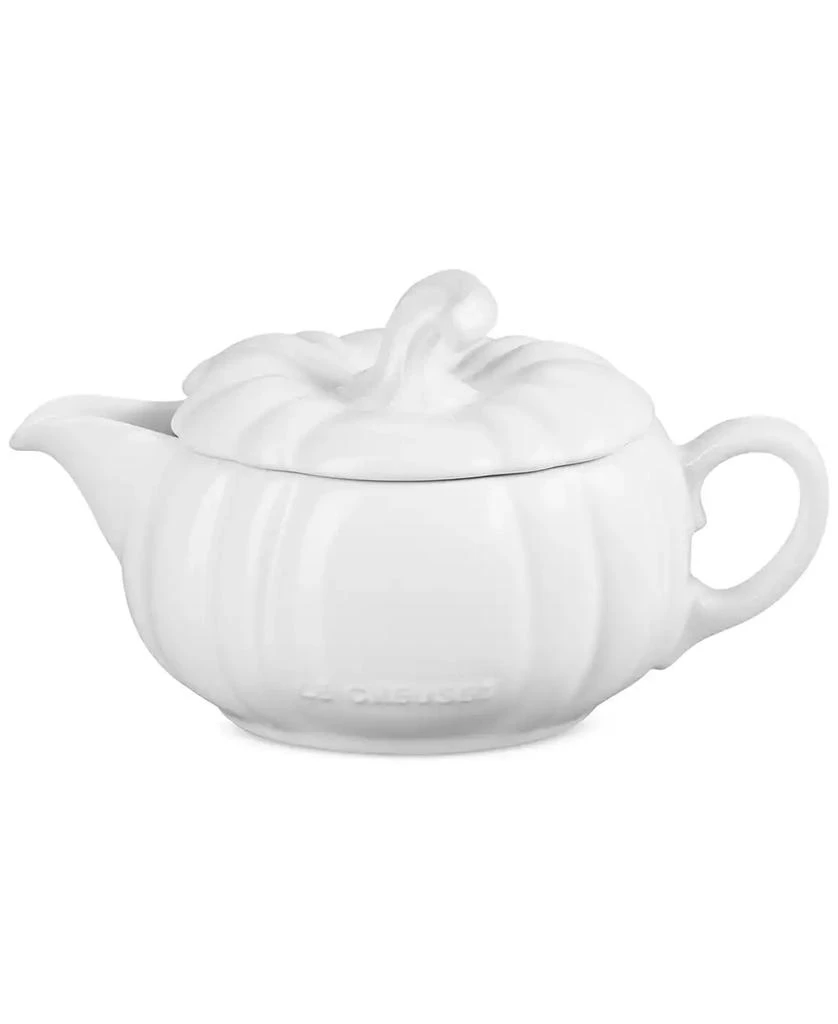 Le Creuset Stoneware Pumpkin 14-Oz. Gravy Boat with Lid