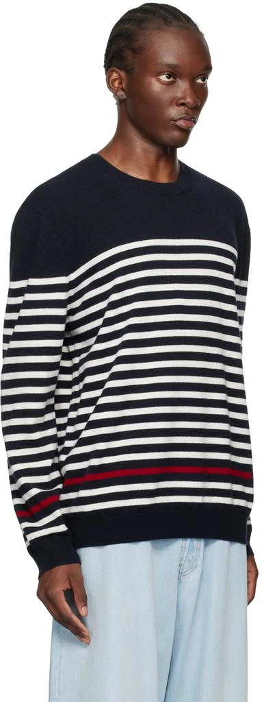 A.P.C. Navy & White Bobby Sweater 2