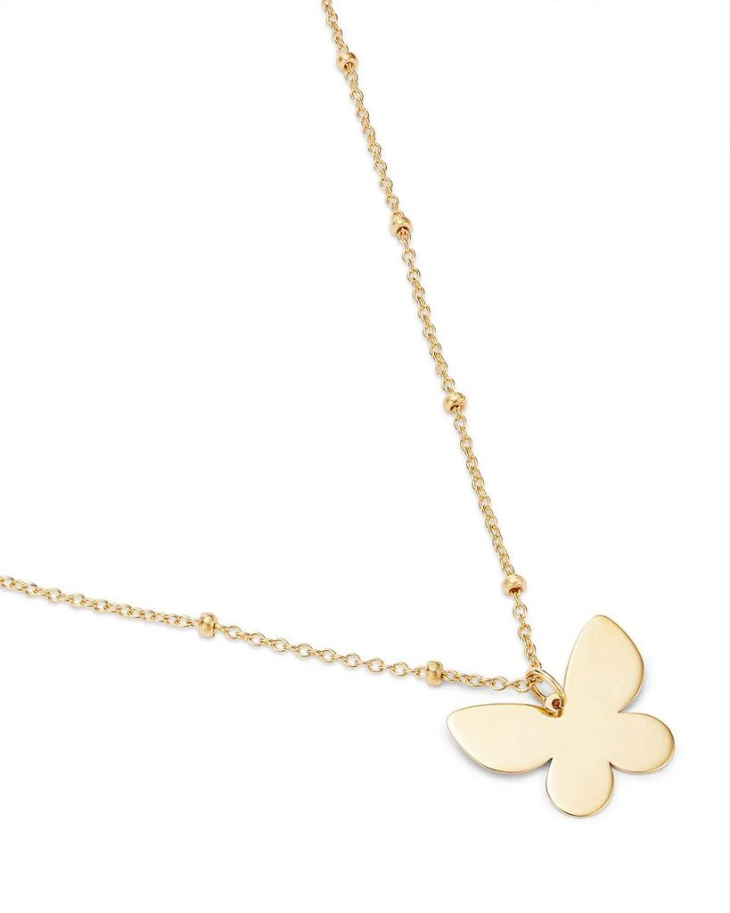 Moon & Meadow 14K Yellow Gold Butterfly Pendant Necklace, 18" 3