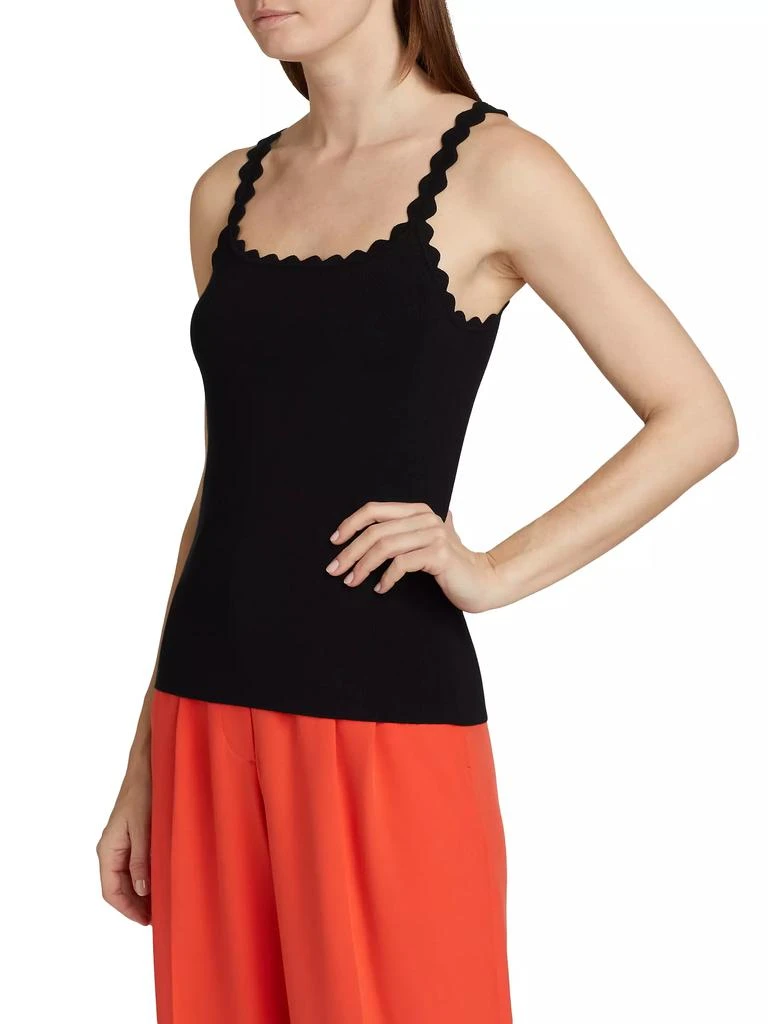 Elie Tahari Betty Scallop-Trim Knit Tank 4