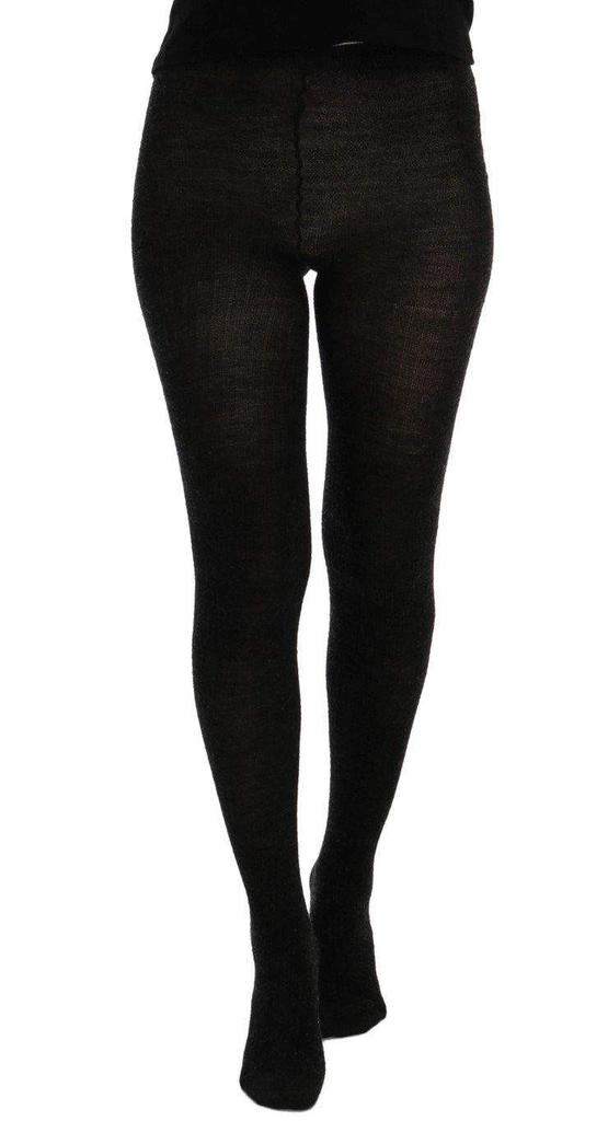 Dolce & Gabbana Dolce & Gabbana  Gray Wool Blend Stretch Tights