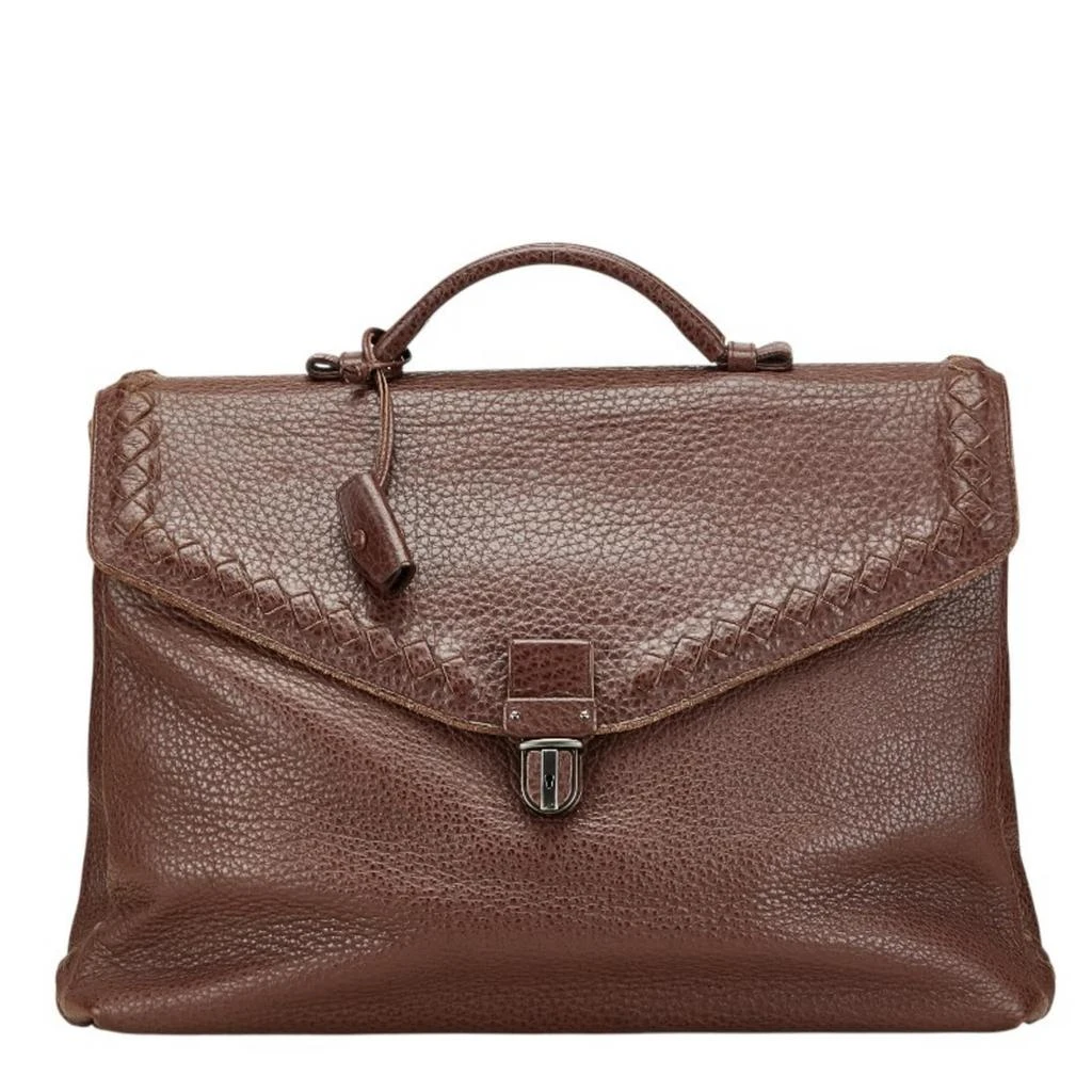 Bottega Veneta Intrecciato Leather Briefcase (Pre-Owned)