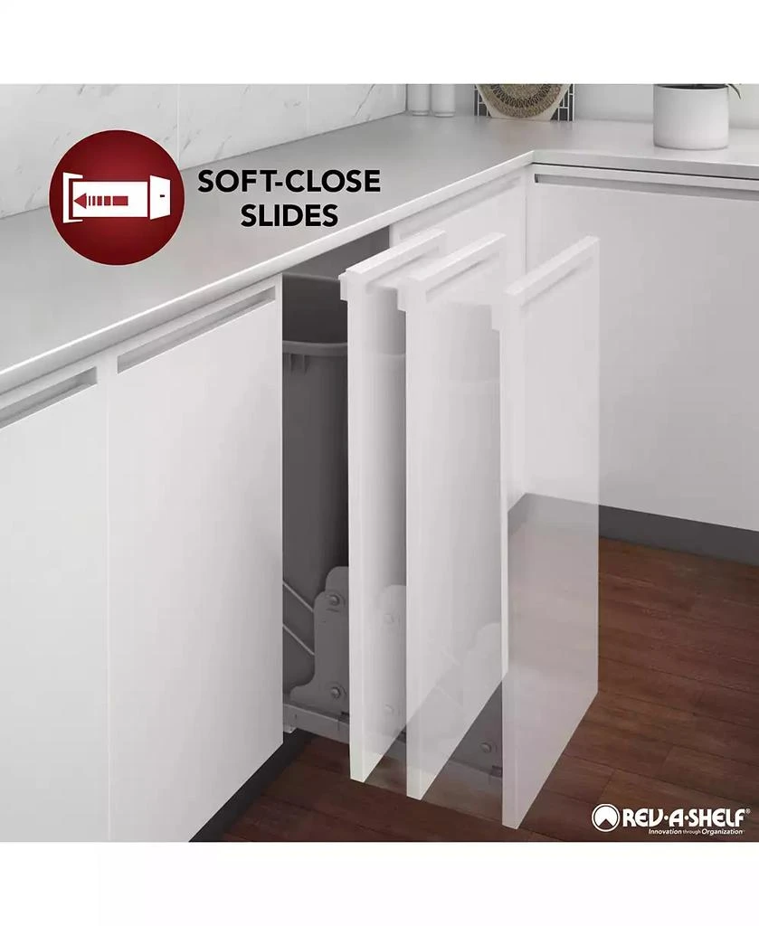 Rev-A-Shelf 11.71" Pullout Kitchen Cabinet Drawer w/ Soft-close, 4WDB-1219SC-1 6
