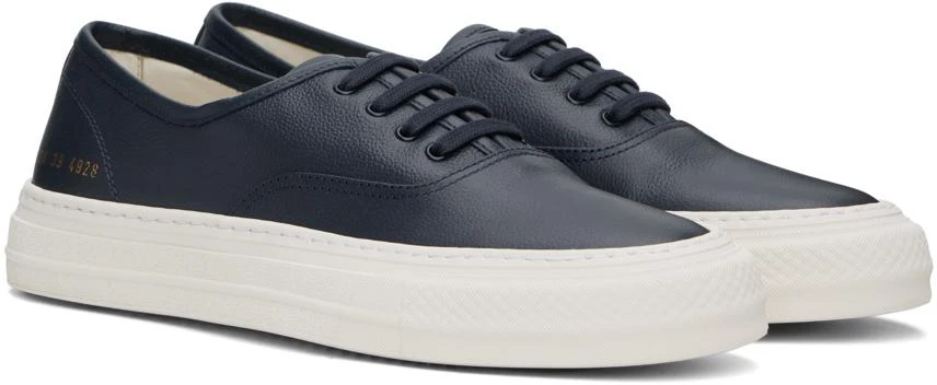 Common Projects Navy Four Hole Sneakers 4