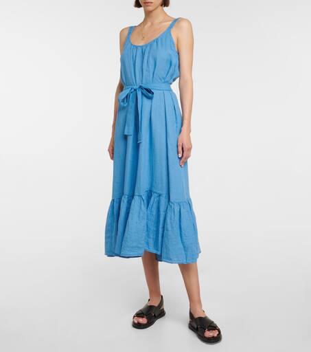 Velvet Linen maxi dress
