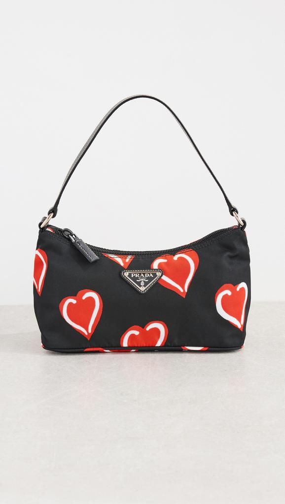 Shopbop Archive Prada Mini Heart Print Shoulder Bag