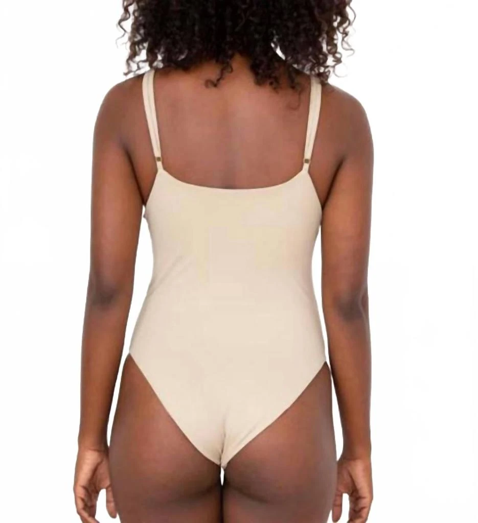Phie Collective Olivia One Piece Swimsuit In Beige 2