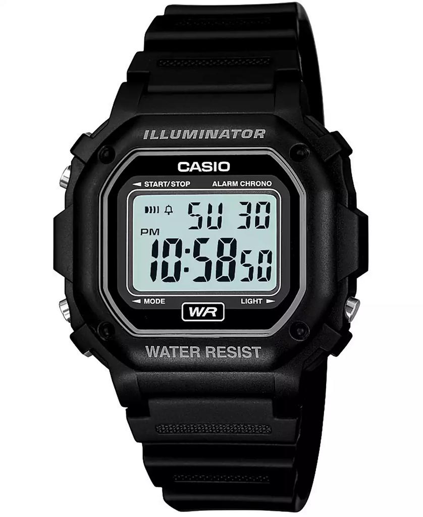 Casio Men's Digital Black Resin Strap Watch 42.4mm
