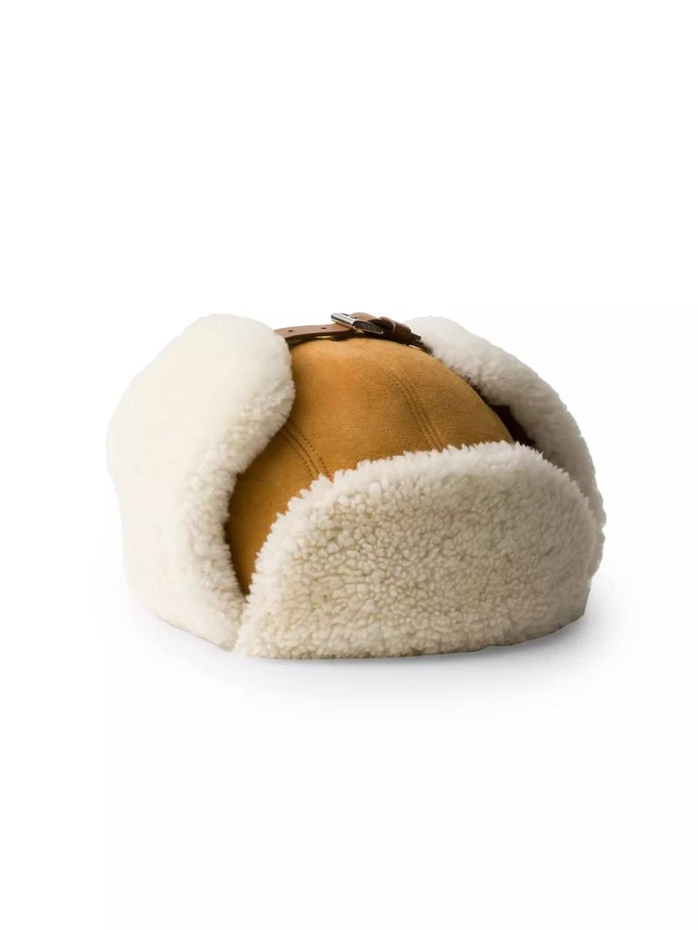Prada Suede Shearling Trapper Hat 1