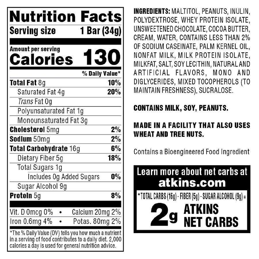 Atkins Snack Bars Caramel Nut Chew 4