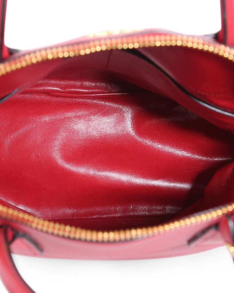 Prada Prada Red Saffiano Leather Medium Dome Satchel Bag 7