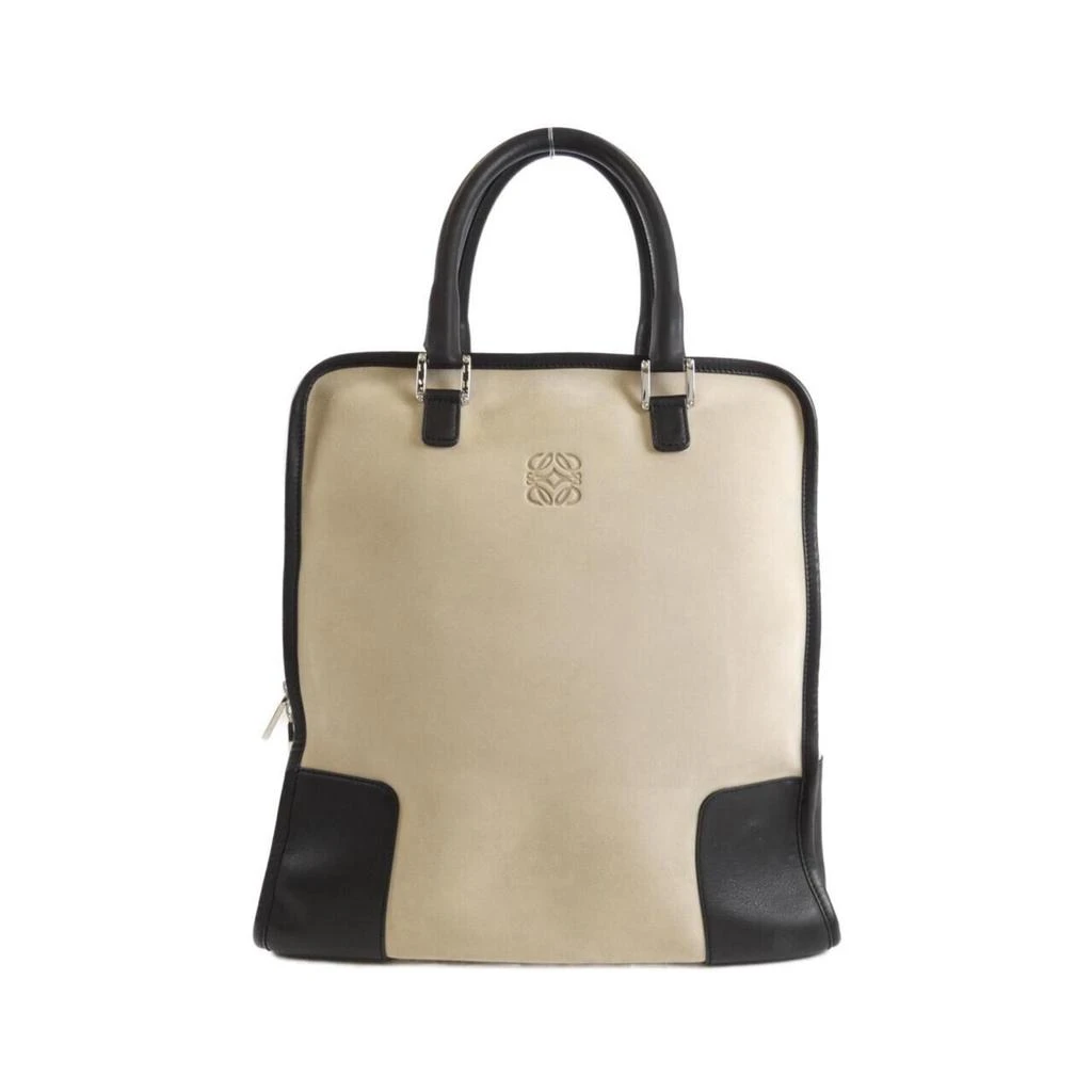 Loewe ivory Suede Leather Handbag (Pre-Owned) 1