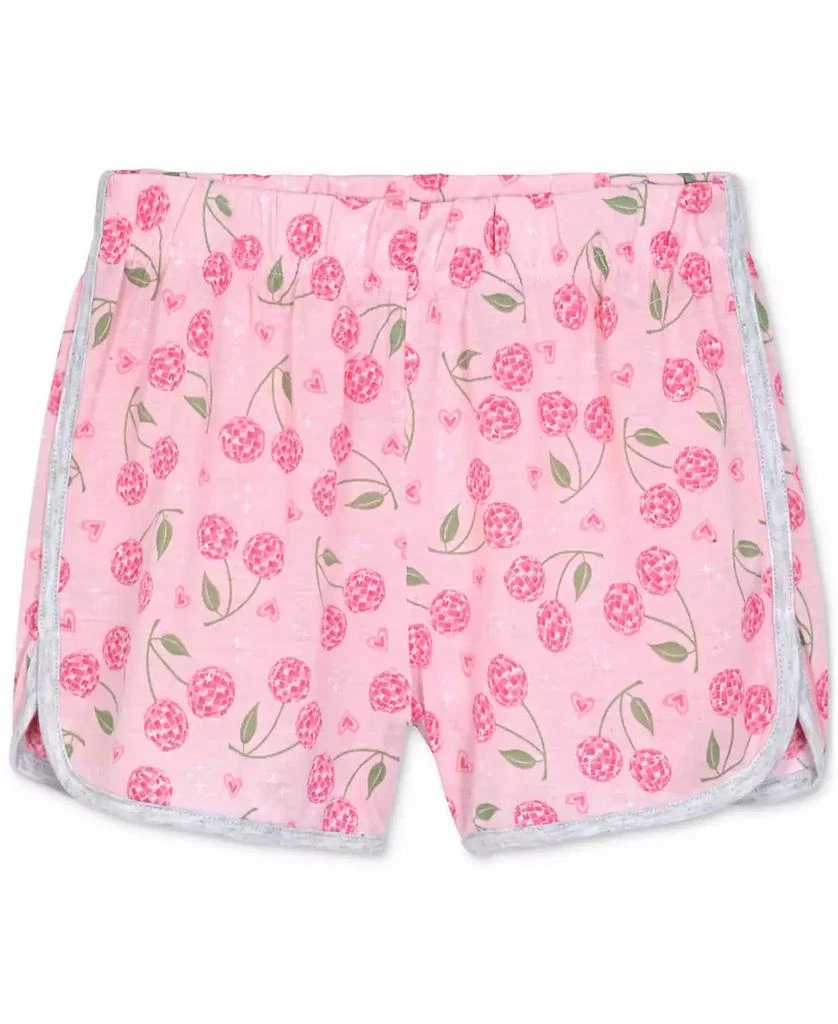 Max & Olivia Big Girls Cherry Print Dolphin Short Pajama Set 2