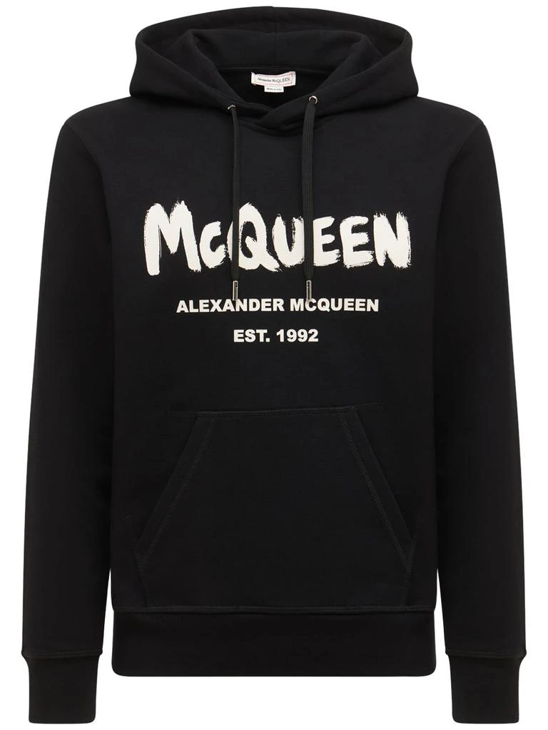 ALEXANDER MCQUEEN Printed Cotton Sweatshirt 1