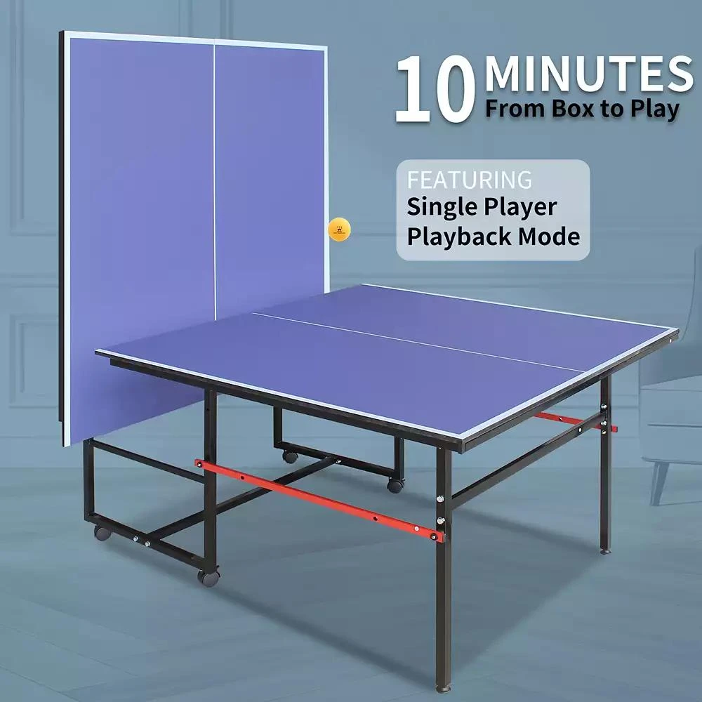 Streamdale Furniture Streamdale 8FT Foldable Ping Pong Table Set with Net, Paddles, Balls 2