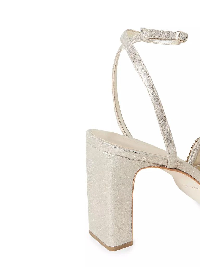 Loeffler Randall Shay Rhinestone Ankle-Strap Sandals 6