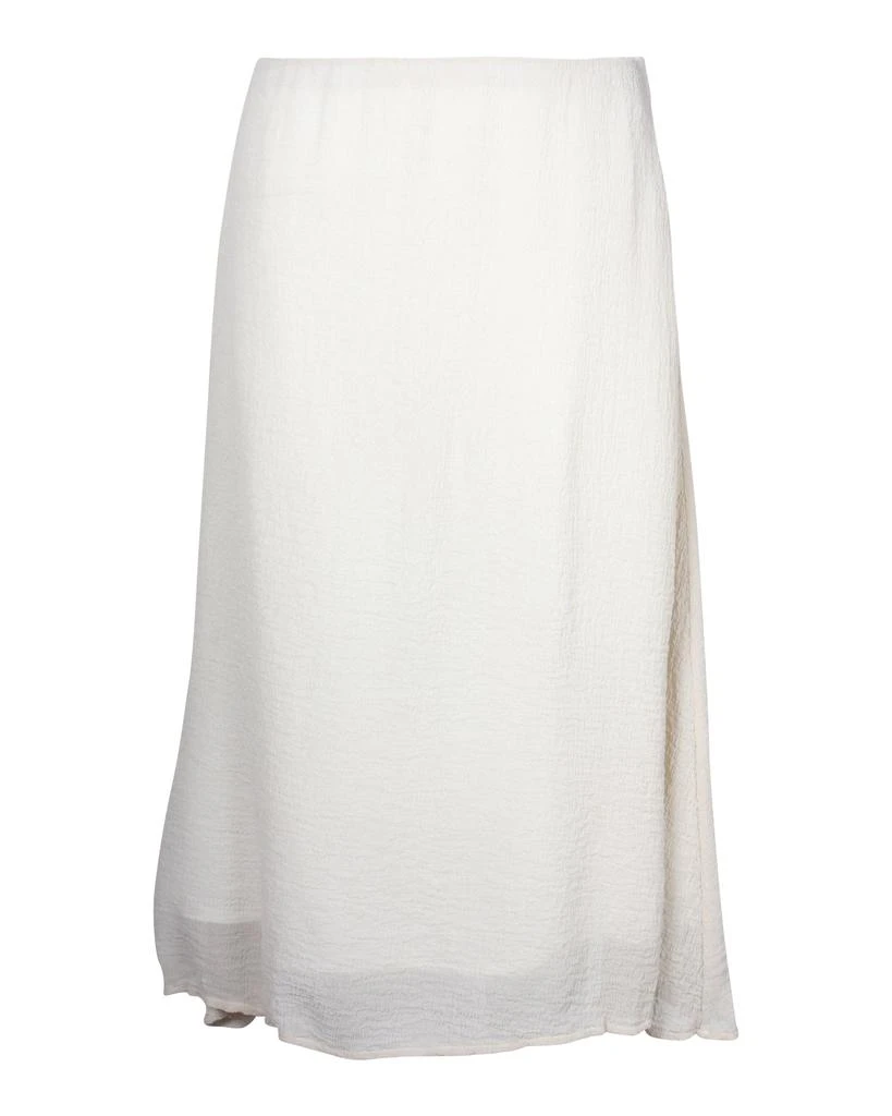 Mansur Gavriel Textured Midi Skirt in Cream Silk 1
