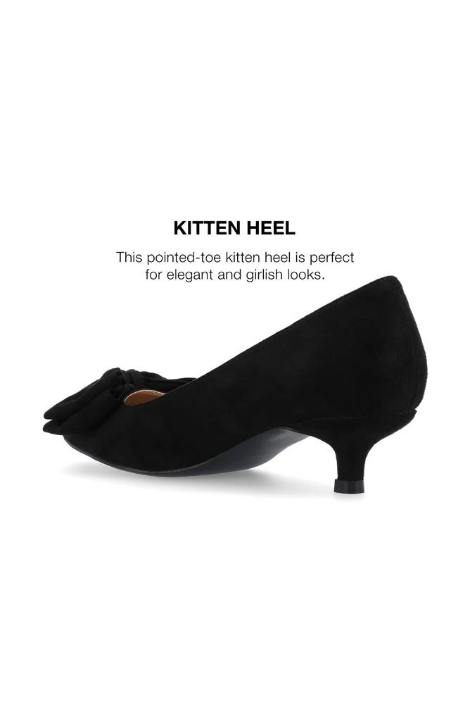 Journee Collection JOURNEE Orana Bow Kitten Heel Pump 10