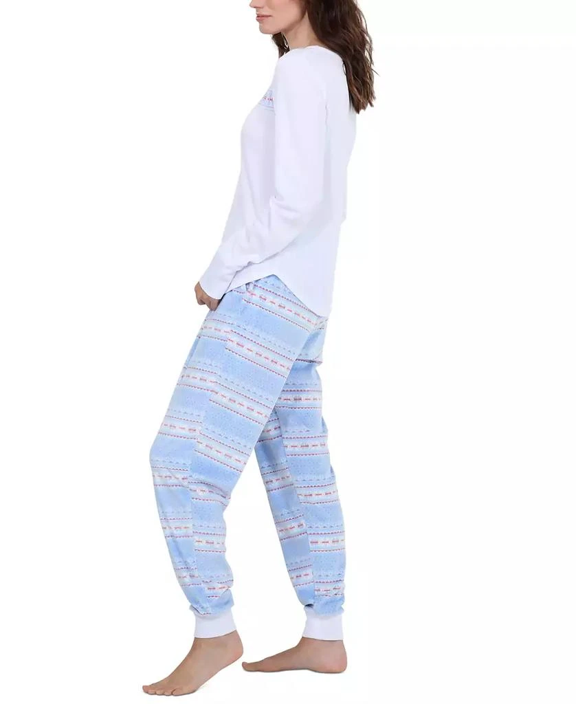 Honeydew Intimates Women's Travel Day Henley Fleece Pajama Set 3