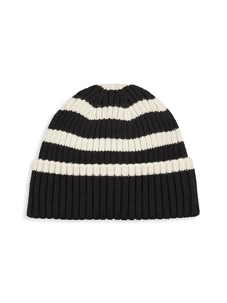 NEW HANGAI MOUNTAIN TEXTILES women\'s ribbed cashmere beanie in taupe Hangai Mountain Textiles Women main image 2