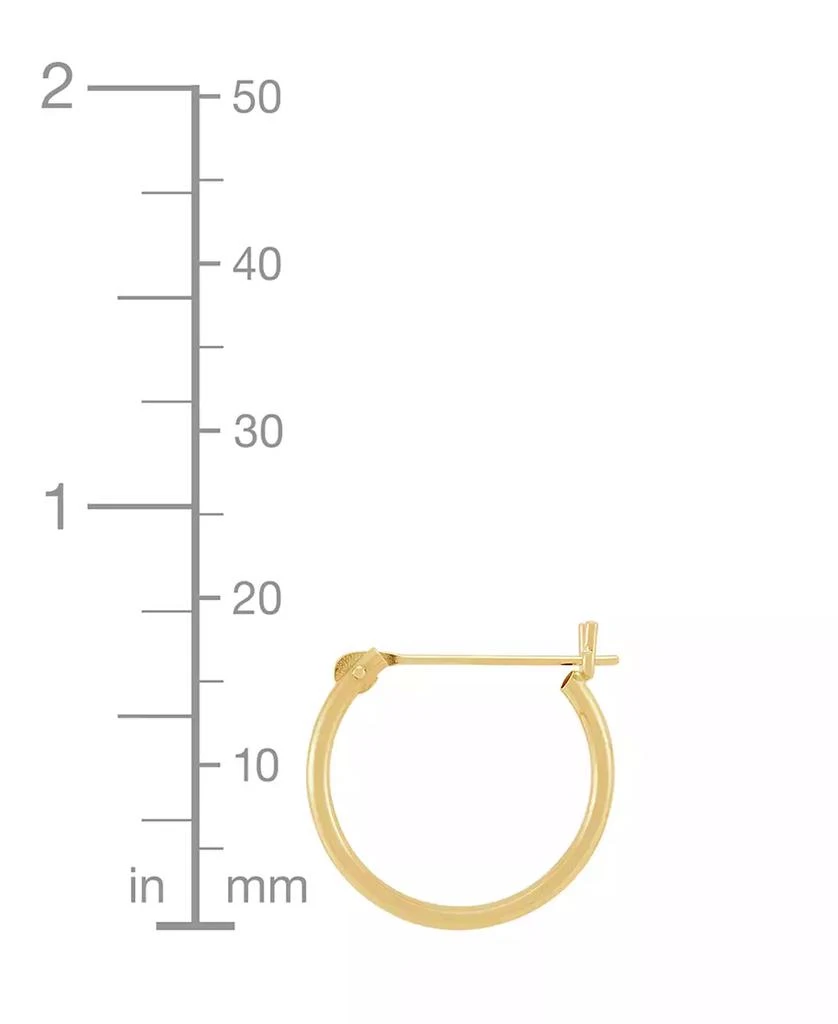 Macy's Children's 2-Pc. Set Hoop Earrings in 14k Yellow Gold 10