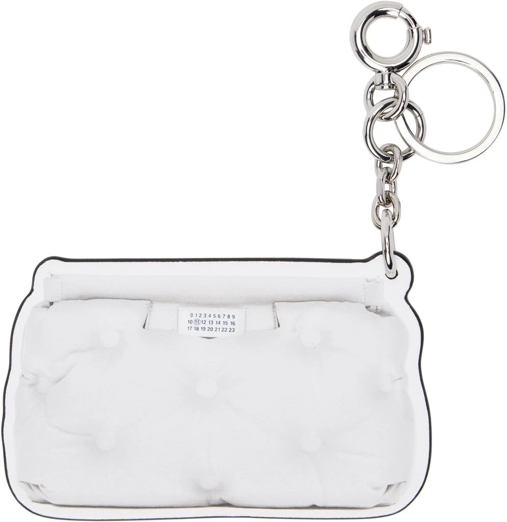 MAISON MARGIELA White Glam Slam Classique Keychain