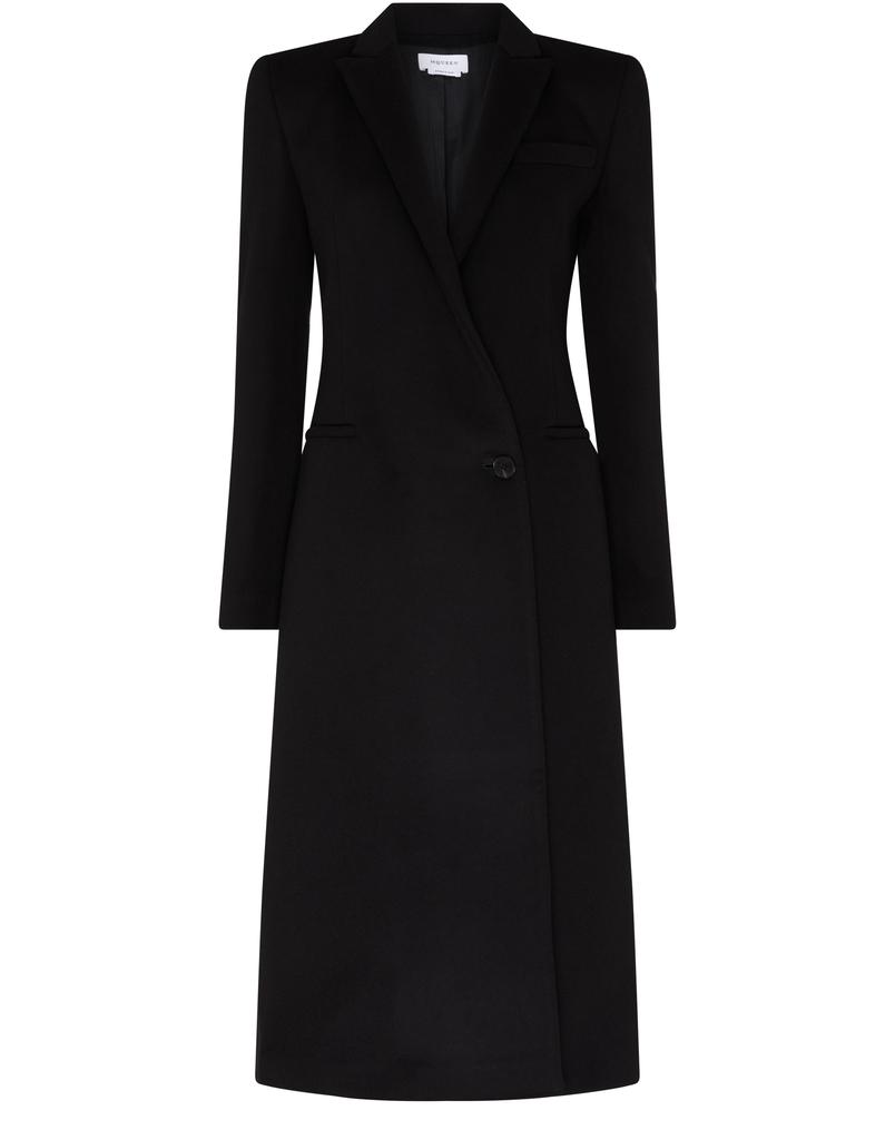 コート Alexander Mcqueen Black Felt Coat Alexander McQueen Long coat - Coats - Free Shipping