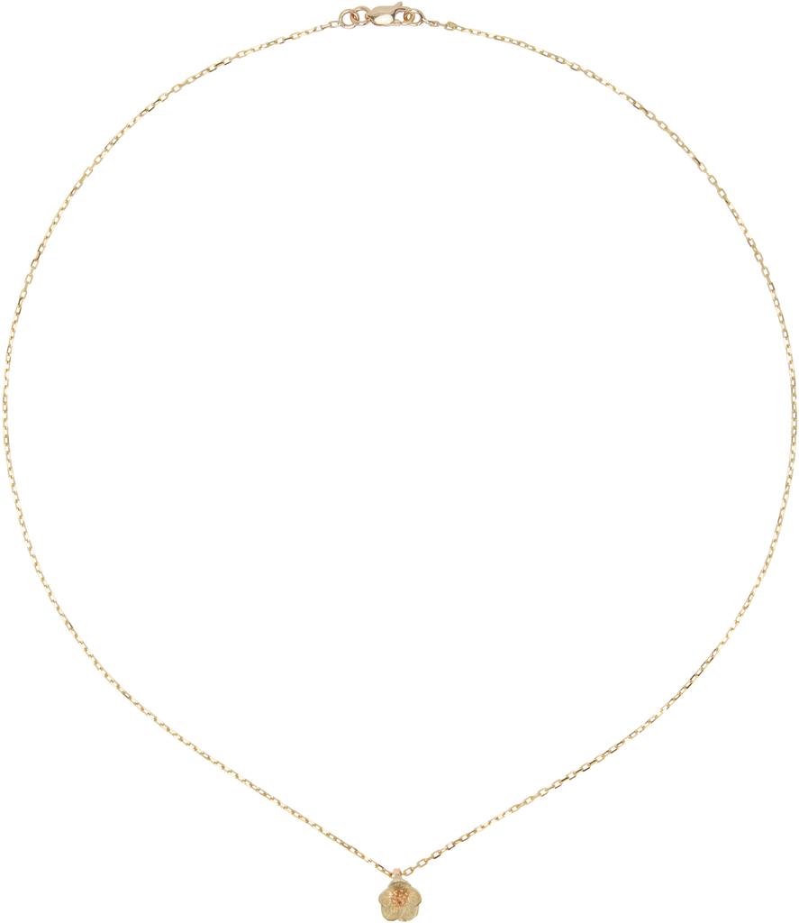 Bernard James Gold FLORA Hellebore Necklace