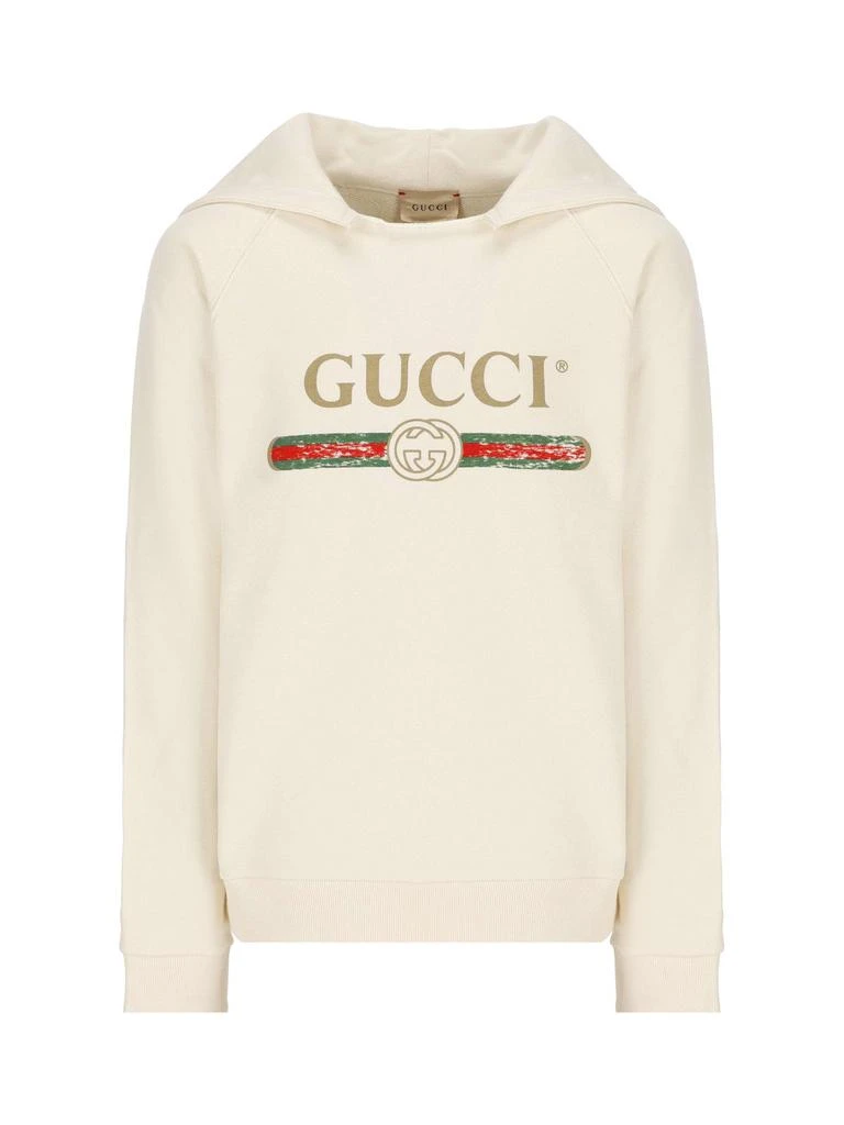 Gucci Gucci Kids Original Logo Printed Hoodie 1