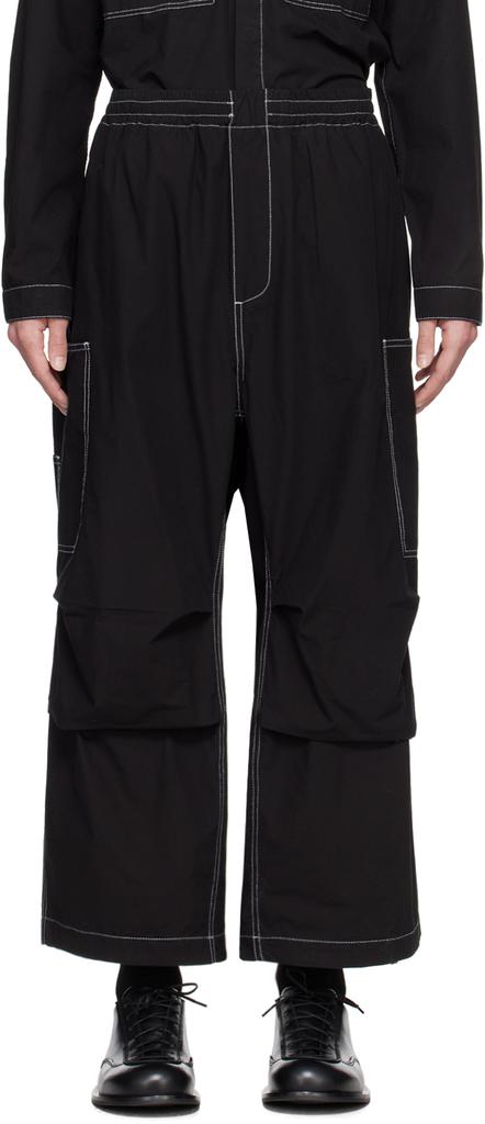 SUNNEI Black Coulisse Cargo Pants