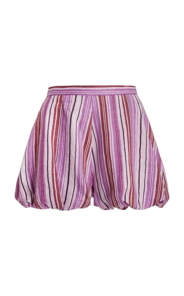 Lisa Marie Fernandez Lisa Marie Fernandez - Pouf Tufted Linen-Blend Shorts - Stripe - 1 - Moda Operandi 1