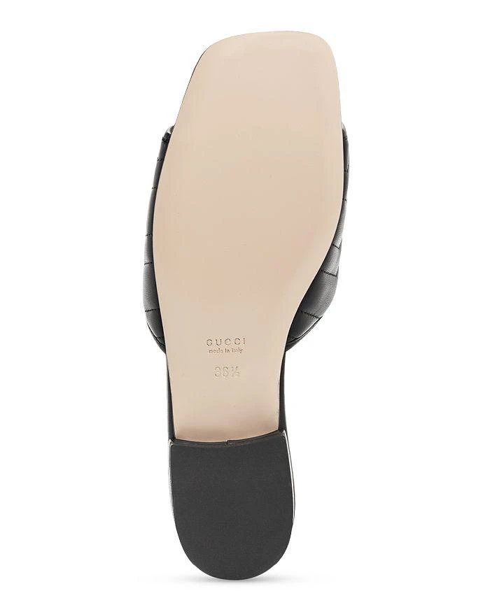 Gucci Women's Jolie Matelassé Double G Slide Sandals 7