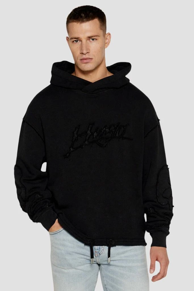 Hugo Boss Hugo Men's Daskuldy Oversized Hoodie, Black 2