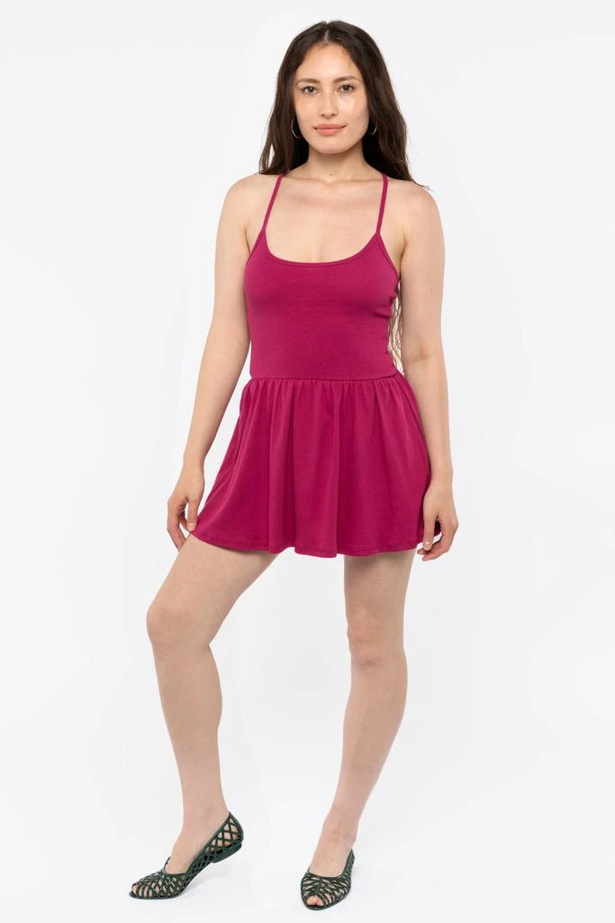 Los Angeles Apparel 43206X - Baby Rib Cross Back Mini Dress 16
