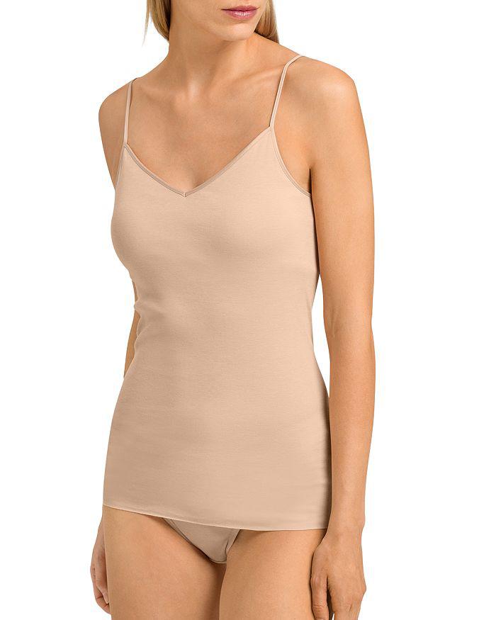 Hanro Cotton Seamless Padded Spaghetti Strap Cami