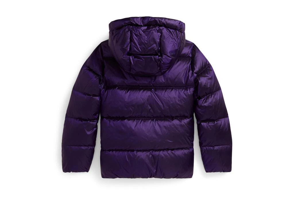 Ralph Lauren Metallic Down Hooded Jacket (Big Kid) 2