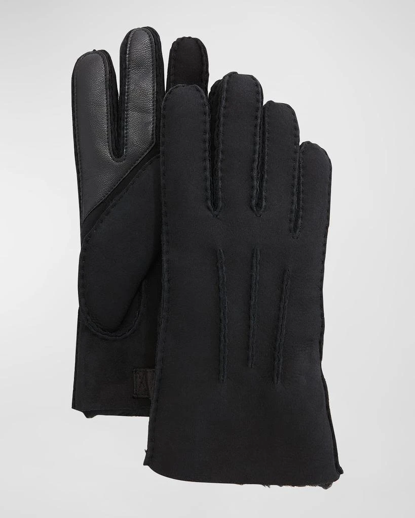 UGG Men's Three-Cord Contrast Sheepskin Gloves 2