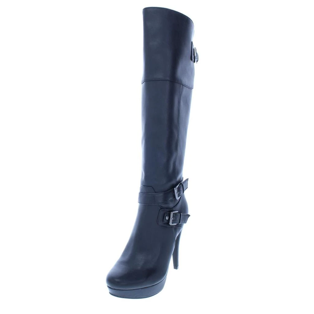 GUESS Decco Womens Faux Leather Over-The-Knee Dress Boots 1