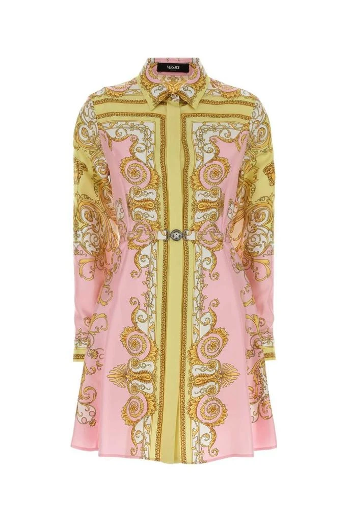 Versace Versace Pattern-Printed Twill Mini Shirt Dress from Cettire