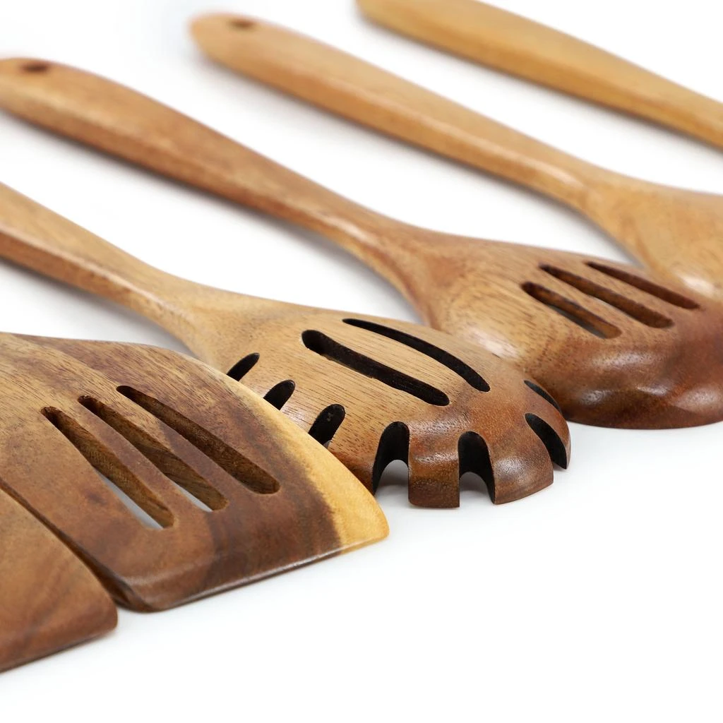 Megachef 6 Piece Acacia Wood Kitchen Utensil Set 3