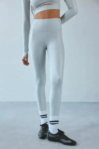 Beach Riot Beach Riot Piper Silver Shine Legging 1