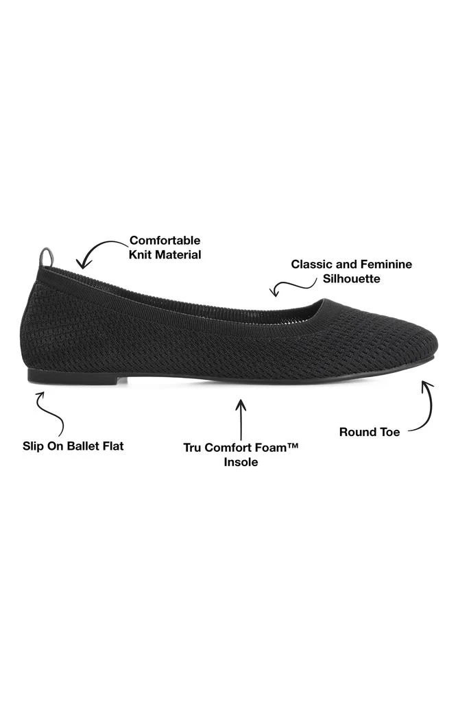 Journee Collection Maryann Knit Flat - Narrow Width 8
