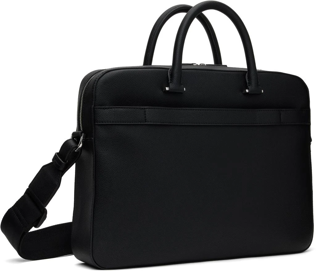 Hugo Boss Black Pebble-Grained Faux-Leather Briefcase 3