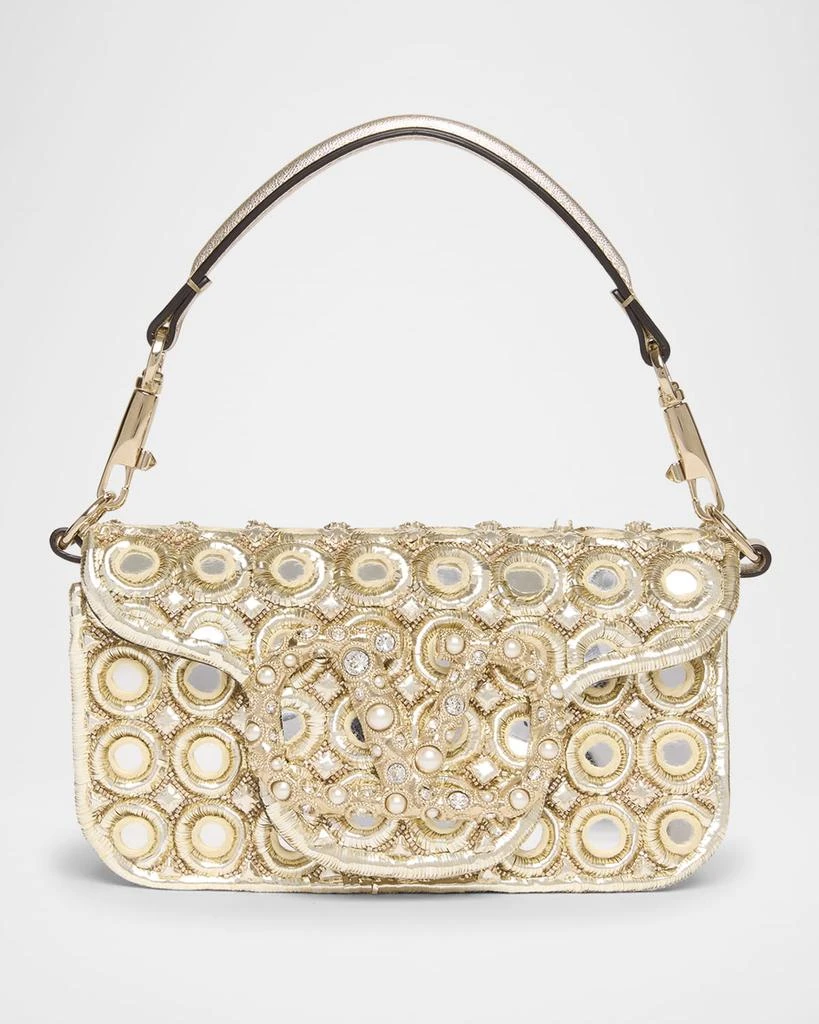 Valentino Loco Small Mirror Embellished Shoulder Bag 1