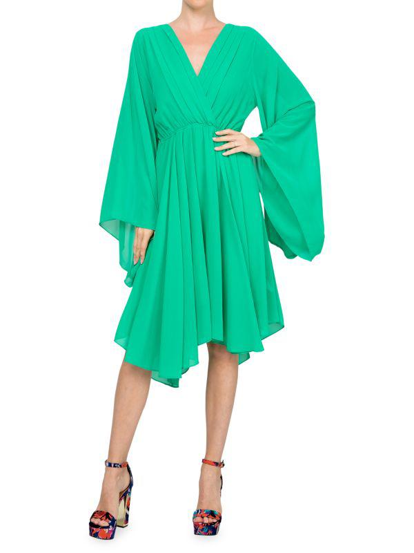 Meghan LA Sunset Ruffle Asymmetric Dress