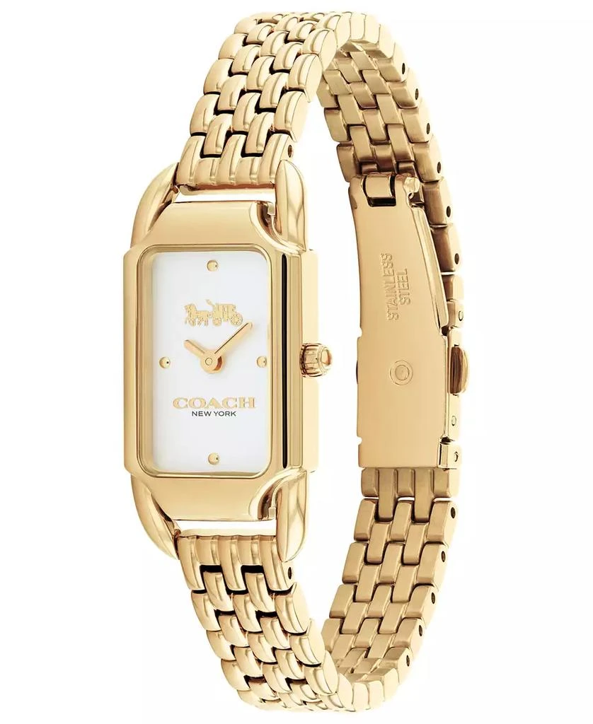 Coach Women's Cadie Gold-tone Bracelet Watch 17.5mmX28.5mm 3